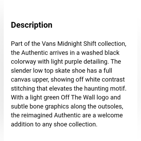 Vans Authentic Midnight Shift *NWT* - Picture 7 of 9